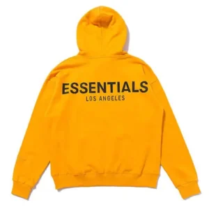 Fear Of God Essentials Los Angeles Yellow hoodie